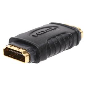 Adattatore HDMI (F) - HDMI (F) con connettori dorati.